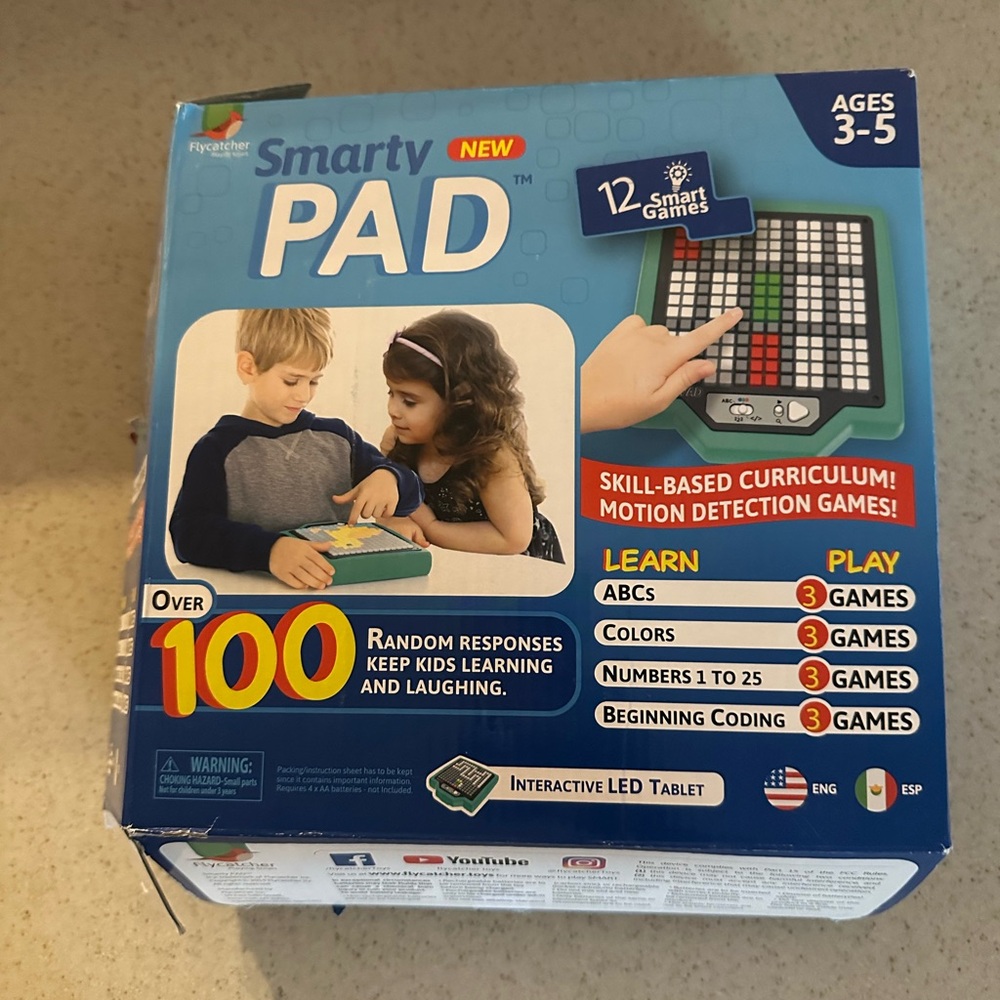 Interactive Smartty PAD LED Tablet - Blue